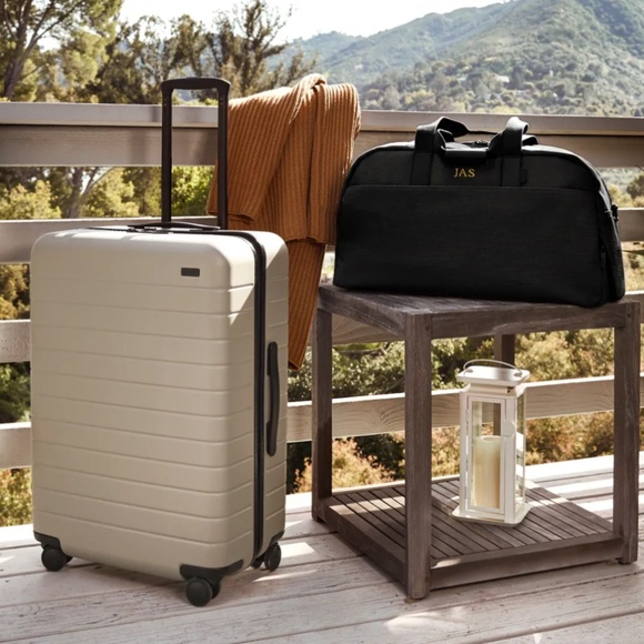 Travel Chic: *Away* Black Canvas Weekender - Picture 8 of 16